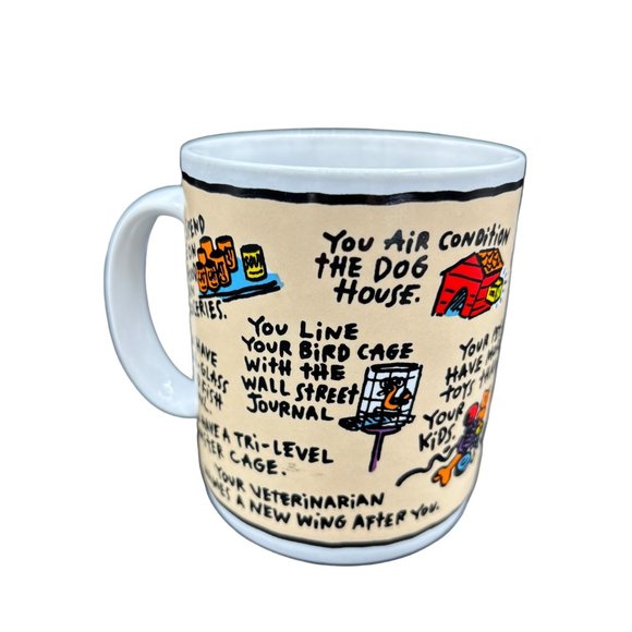 Vintage "You Know You're an Animal Lover When..." Mug Ganz Korea - Picture 4 of 16